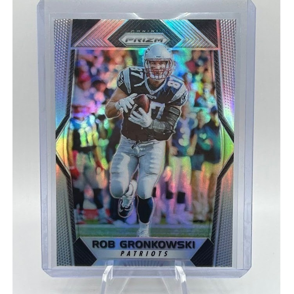 Rob Gronkowski Silver Prizm 2017 Panini Prizm 116 NFL New England Patriots